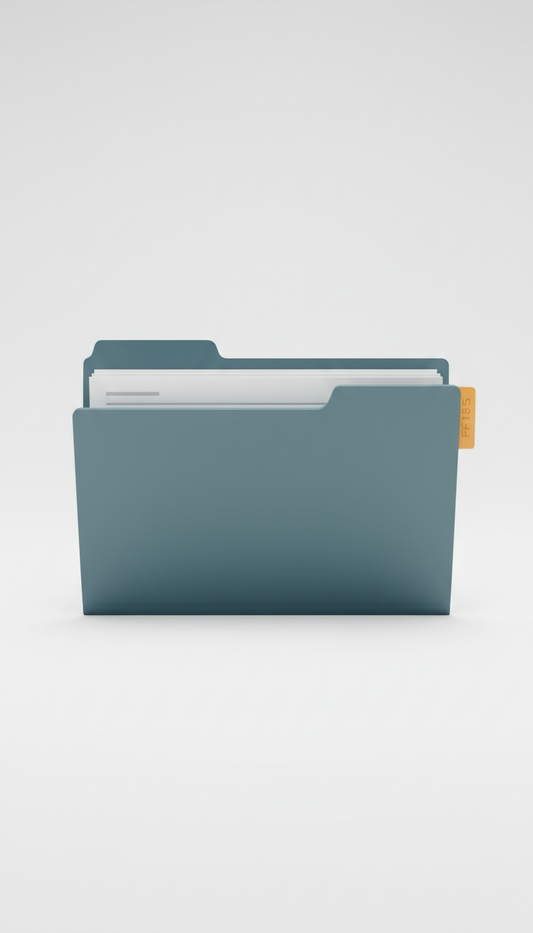 Organized Family Law Folder With Branded Tabs