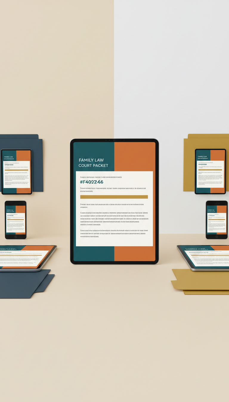 Family Law Court Packet Digital Template