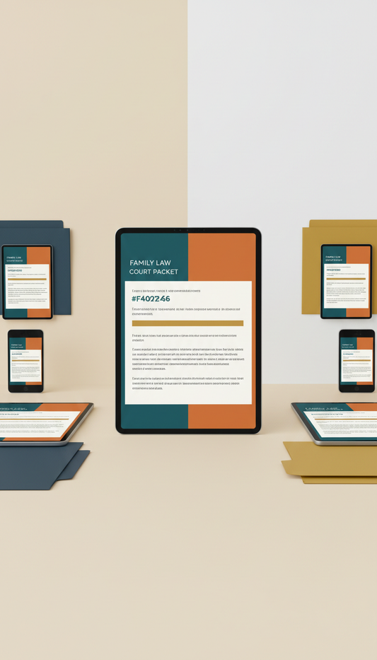 Family Law Court Packet Digital Template