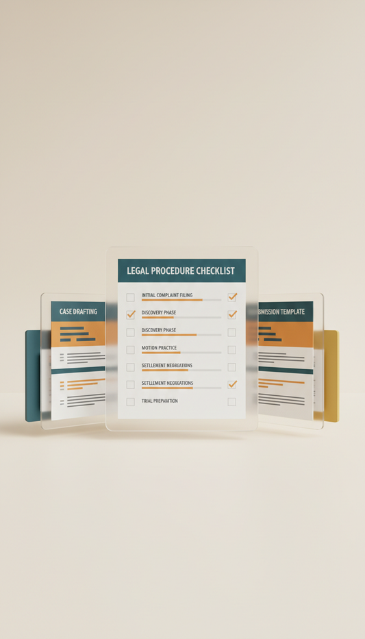 Organized Legal Proceedings Checklist Word Doc